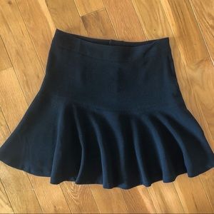 Black mini circle type skirt